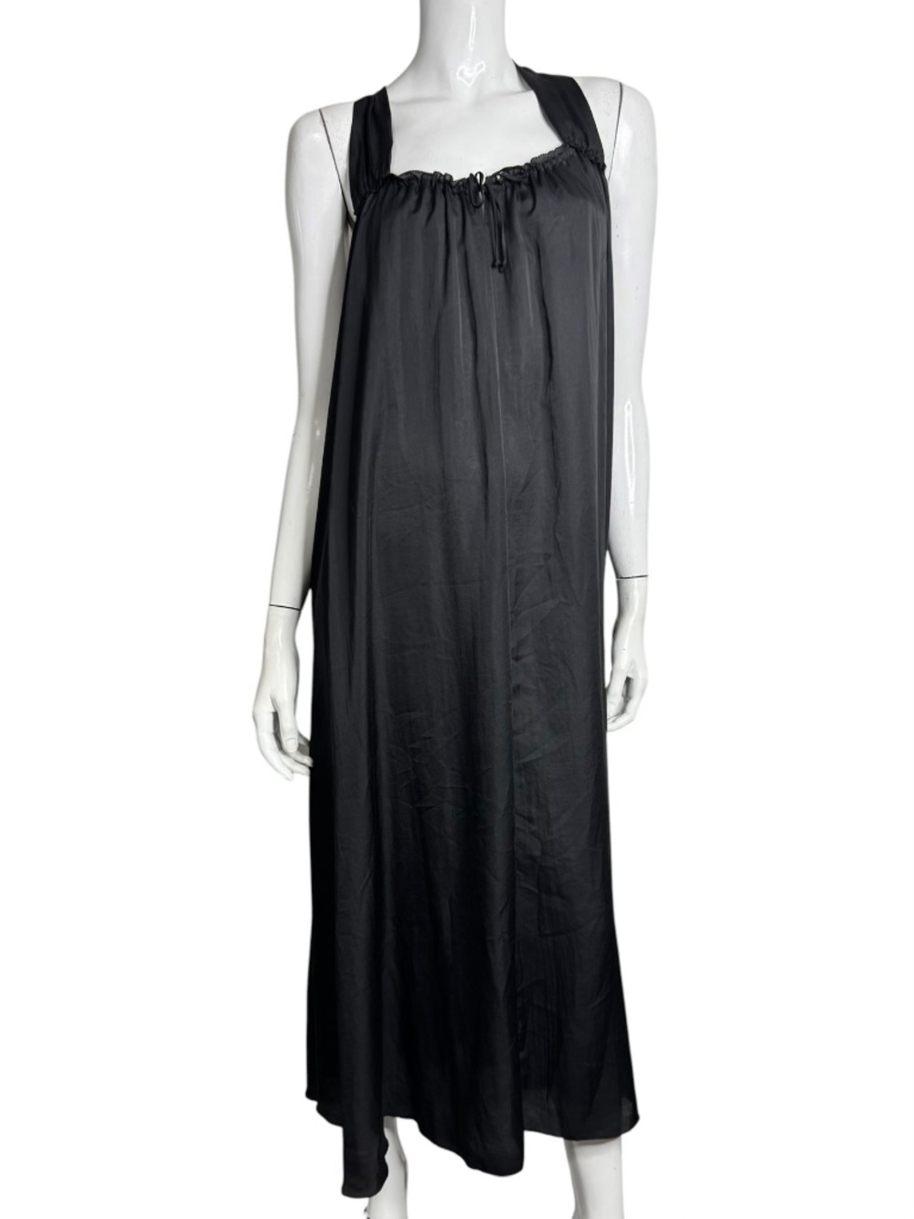Donna Karan Sleepwear Black Sleeveless Maxi Slip Chemise